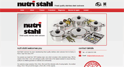 Desktop Screenshot of nutristahlcookware.co.za