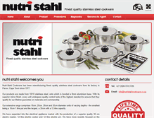 Tablet Screenshot of nutristahlcookware.co.za